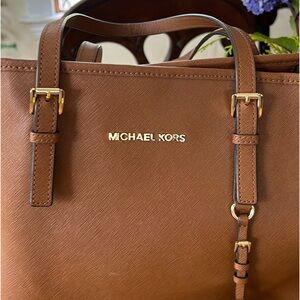 Micheal Kors Jet Set Travel Large Shoulder Tote Saffiano Leather